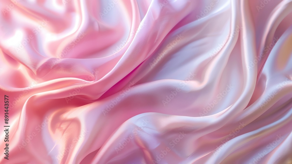 Fototapeta premium Cosmetic Theme Background featuring subtle textures like silk or smooth gradients with light colors. Ensure plenty of space for product descriptions.