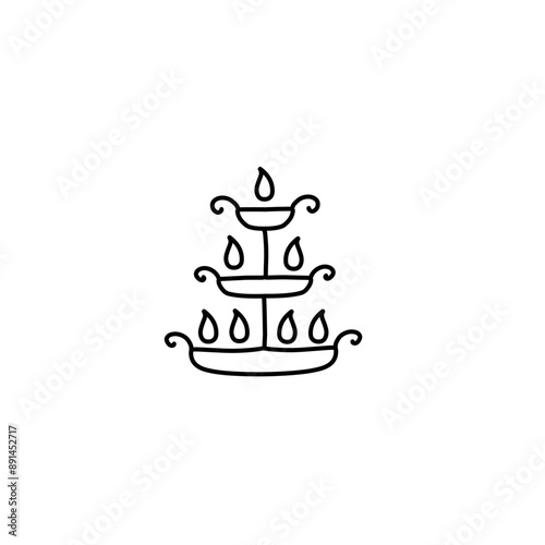 Diwali lamp icon