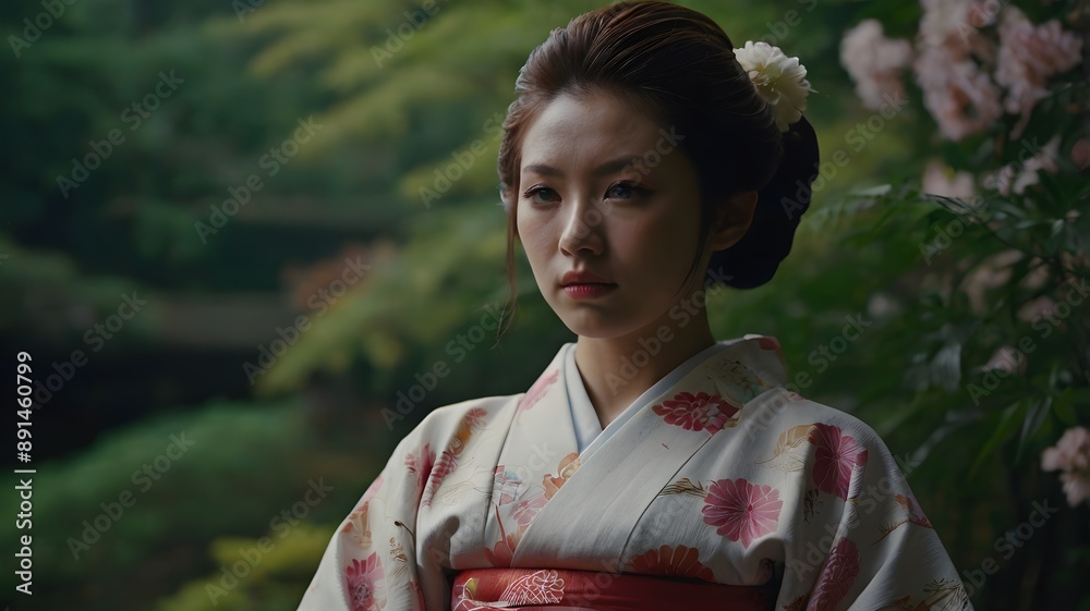 Portraits of people in traditional Japanese kimonos
Portraits of people in traditional Japanese kimonos
