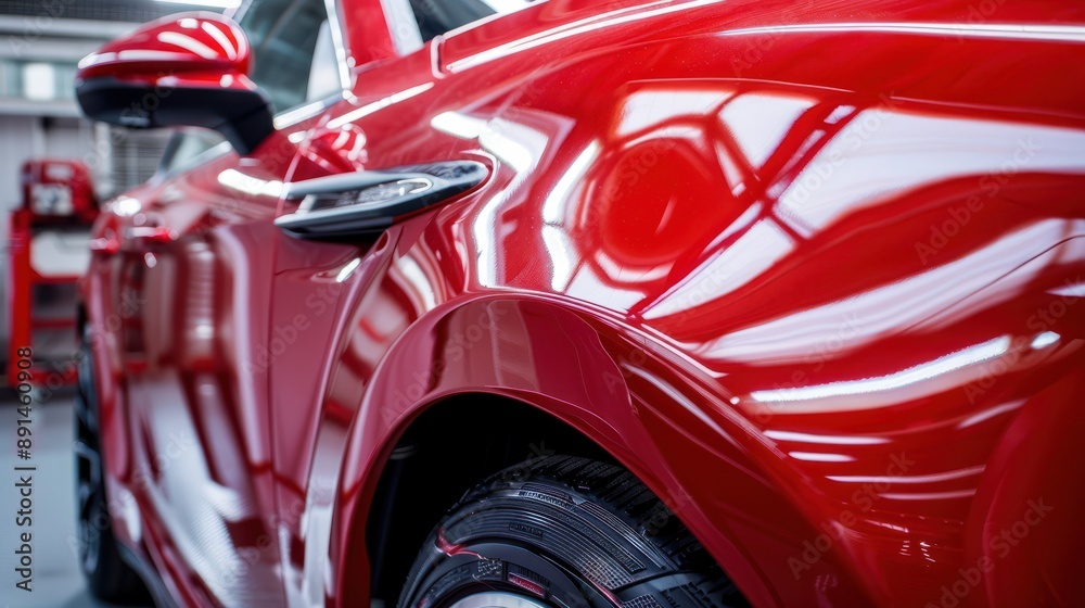 A specialist specializing in car body repair removes dents from car fenders with full commitment and precision, restoring them to their original aesthetics. A specialist specializing in car body repair removes dents from car fenders with full commitment and precision, restoring them to their original aesthetics.