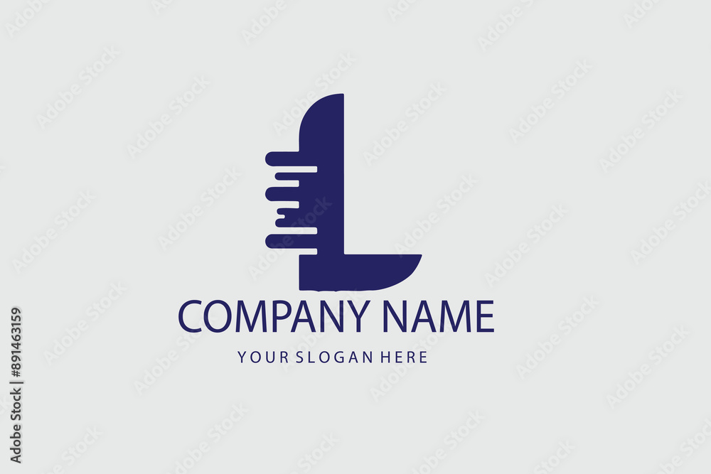 Abstract letter L logo design template. Colorful creative hexagon sign. Universal vector icon. Abstract letter L logo design template. Colorful creative hexagon sign. Universal vector icon.