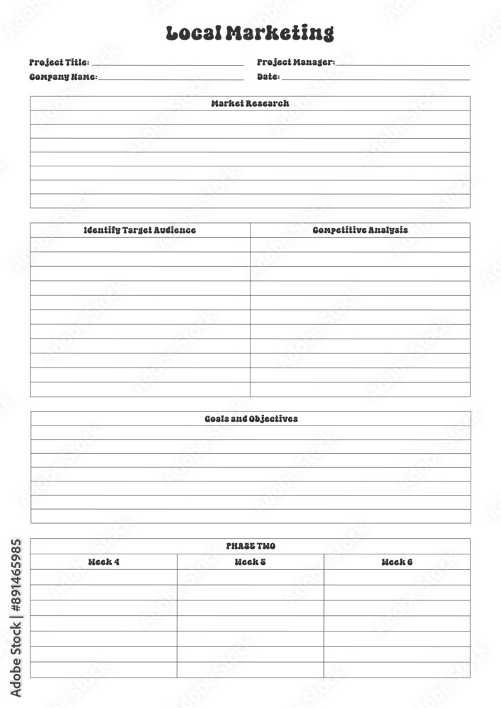 Marketing Planning Page Planner Sheets efficient way to organize & track their marketing activities Marketing Planning Page Planner Sheets efficient way to organize & track their marketing activities