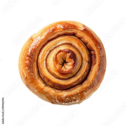 Freshly Baked Cinnamon Roll Close-Up