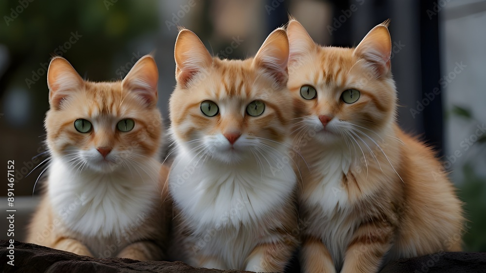 Three cats Three cats
