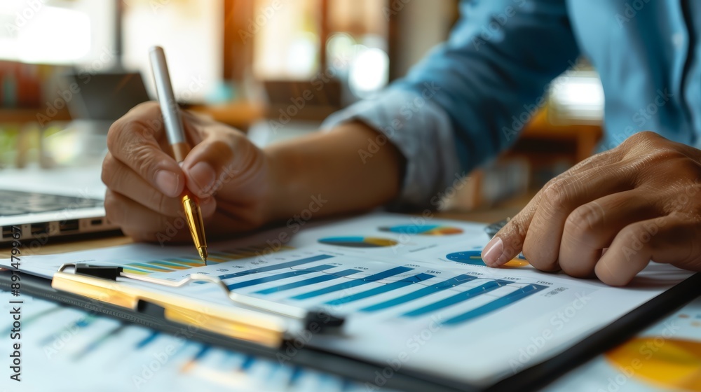 Analyzing Business Data with Pen on Charts Analyzing Business Data with Pen on Charts