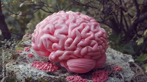 PNG Brain pink confectionery outdoors. photo