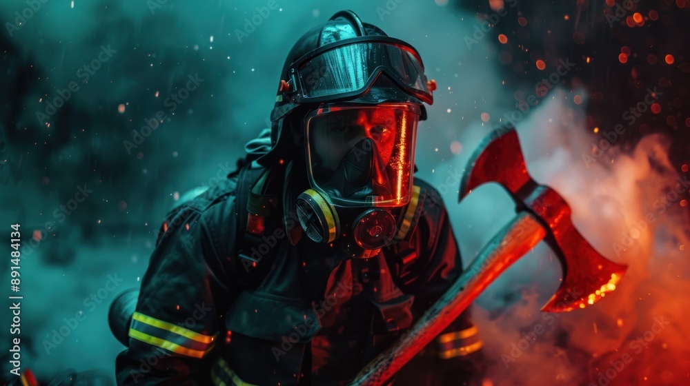 Firefighter in Action Firefighter in Action