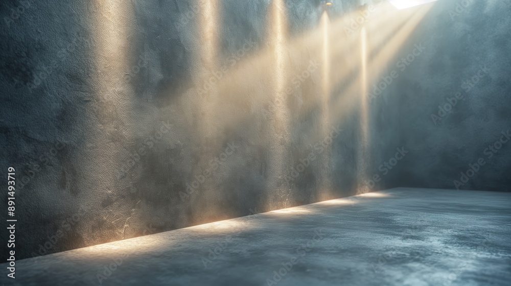 room concrete wall with natural sunlight from window, abstract light and shadow play background room concrete wall with natural sunlight from window, abstract light and shadow play background