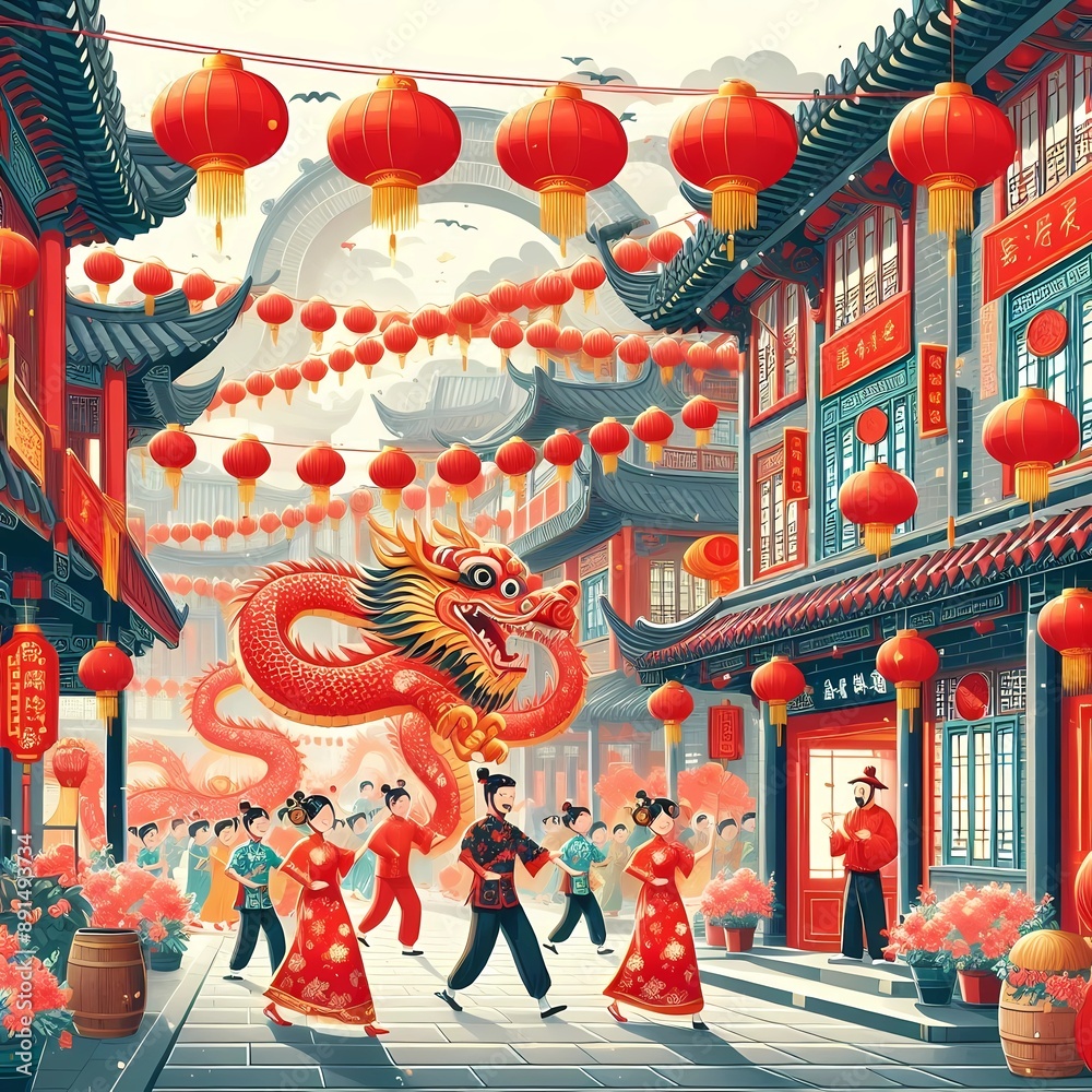 custom made wallpaper toronto digitalchinese new year decoration