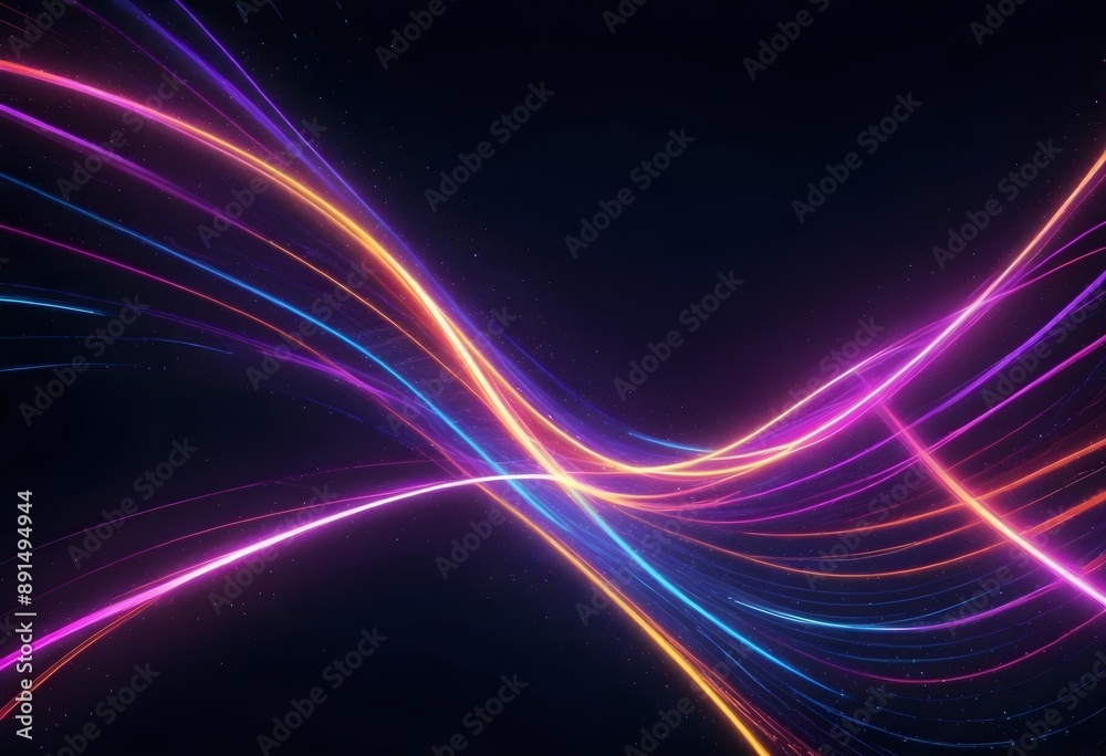 Abstract dynamic background. Futuristic neon lines. Light effect Abstract dynamic background. Futuristic neon lines. Light effect