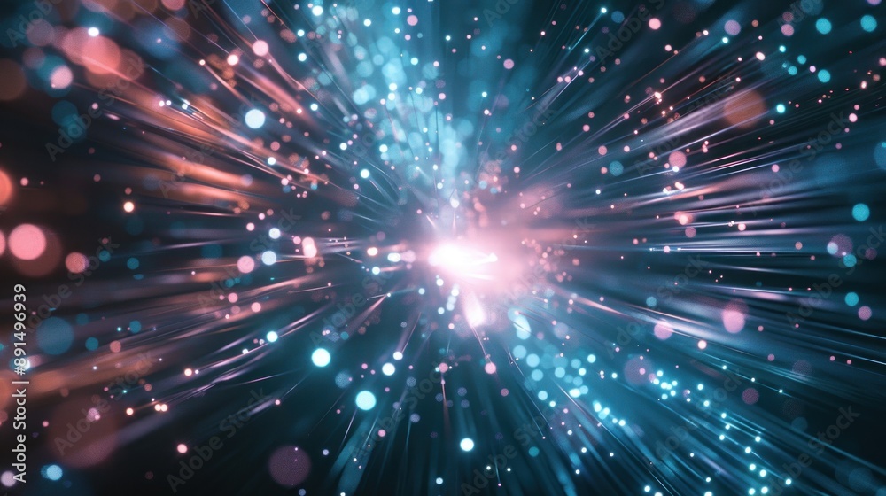 Naklejka premium Abstract Light Burst