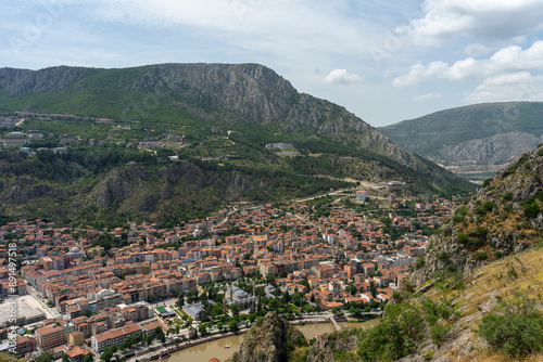 Amasya city view from Amasya Fortress