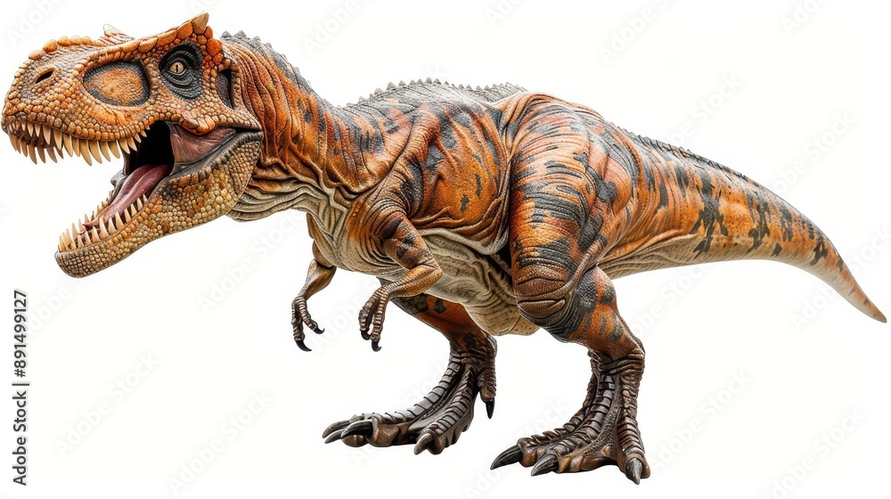 Detailed illustration of a fierce Tyrannosaurus rex with sharp teeth and textured skin, perfect for educational and creative dinosaur-themed projects. Detailed illustration of a fierce Tyrannosaurus rex with sharp teeth and textured skin, perfect for educational and creative dinosaur-themed projects.