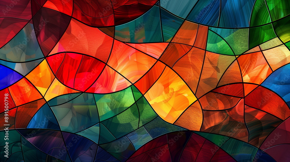 Fototapeta premium colorful stained glass background