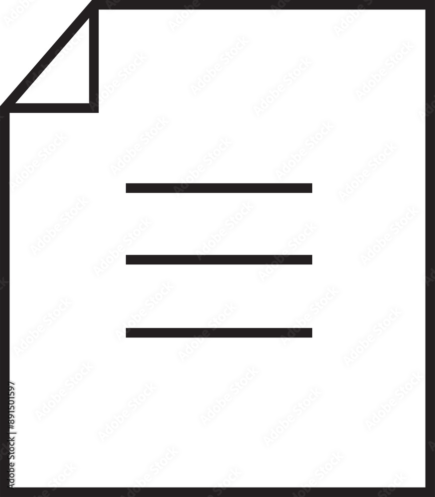Document Line Icon Document Line Icon