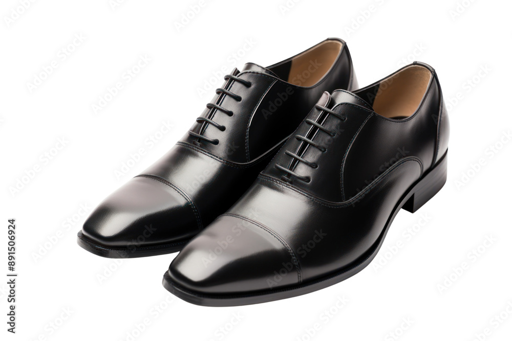 A pair of elegant dress shoes for special occasions, isolated on white background A pair of elegant dress shoes for special occasions, isolated on white background