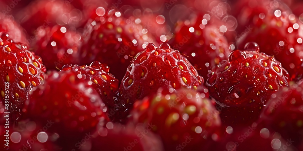 A vibrant illustration of plump, fresh strawberries , designed for a banner presentation. A vibrant illustration of plump, fresh strawberries , designed for a banner presentation.