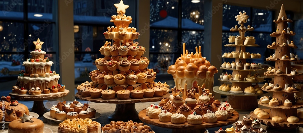 Bakery Christmas display Bakery Christmas display