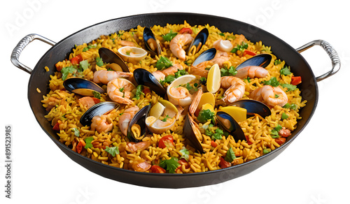 Gastronomy, traditional Mediterranean dish paella