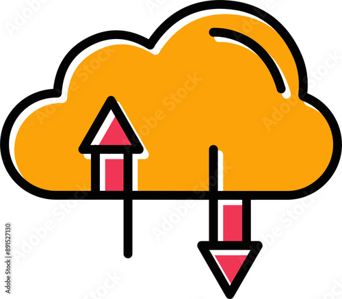 Cloud Storage Vector Icon