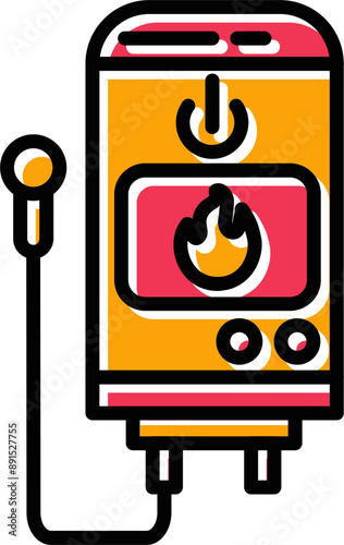 Tankless Water Heater Vector Icon
