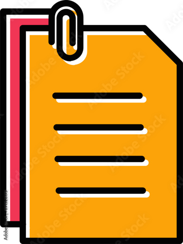 Attached Documents Vector Icon