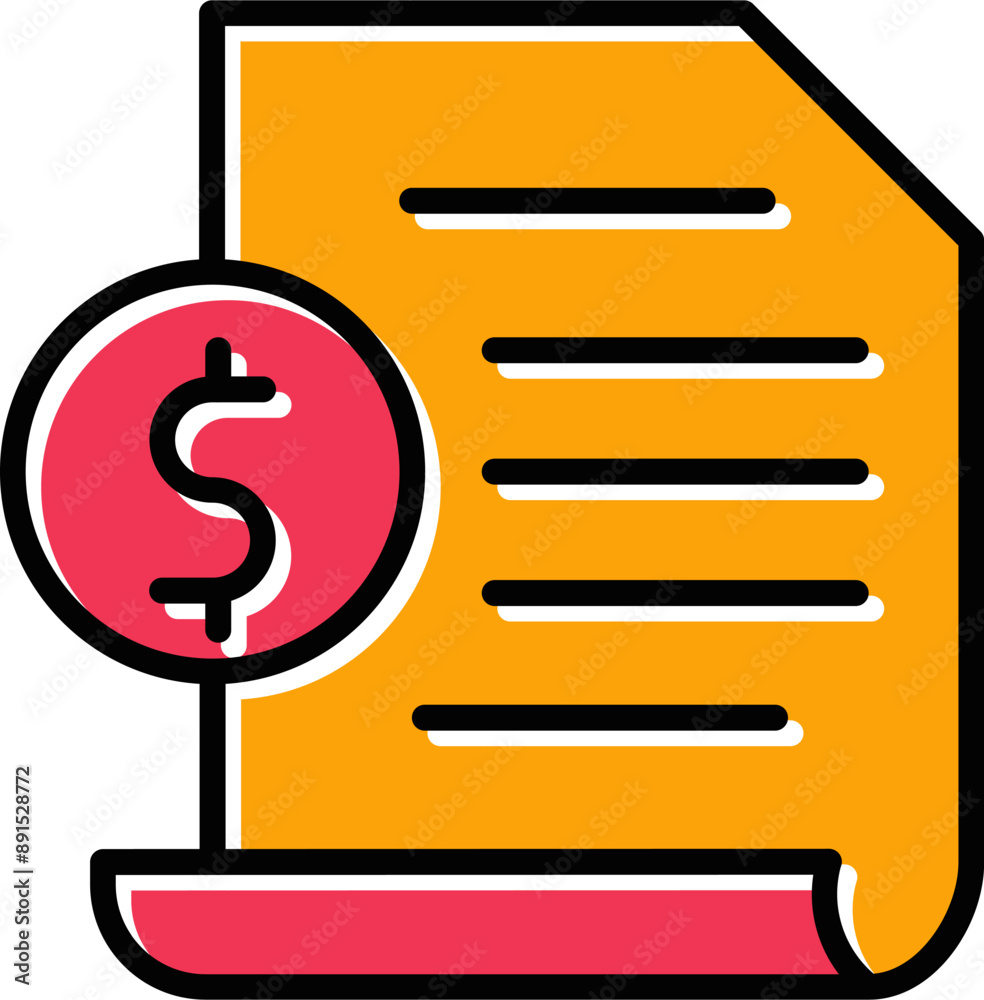 Invoice Vector Icon Invoice Vector Icon