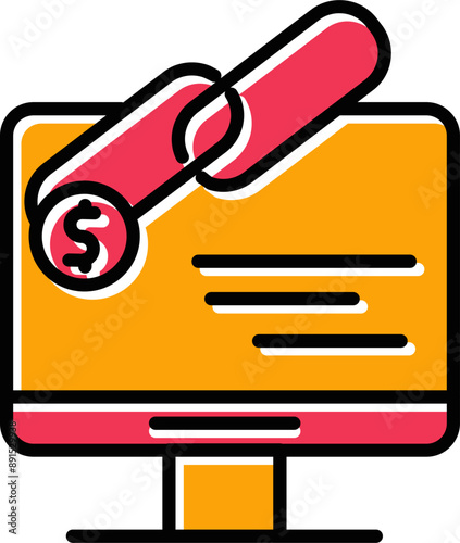 Link Sales Vector Icon