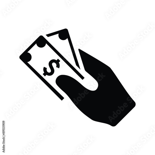 Emolument, money, pay icon.