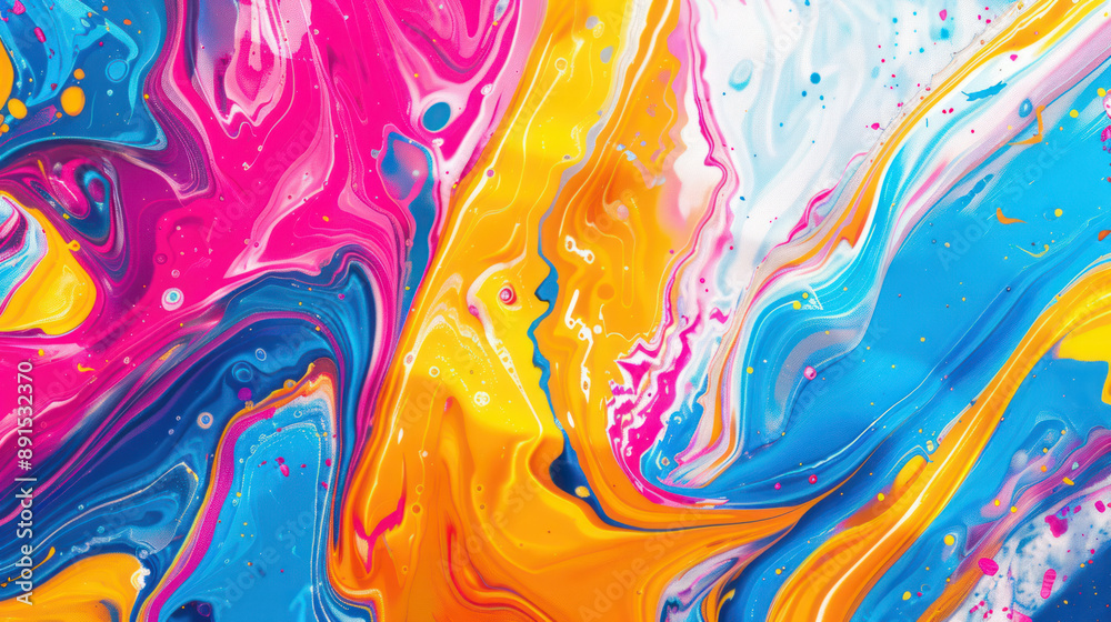 Abstract random color liquid marble background Abstract random color liquid marble background