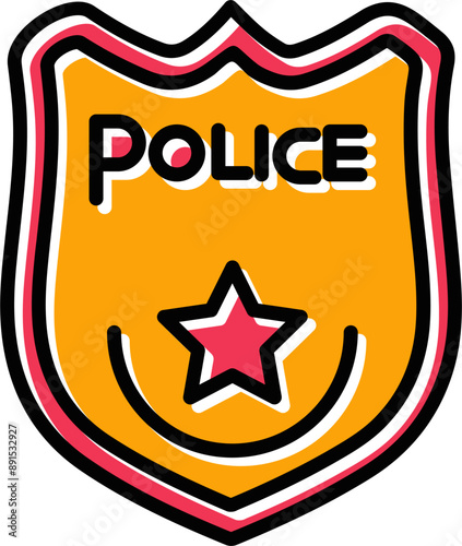 Police Badge I Vector Icon