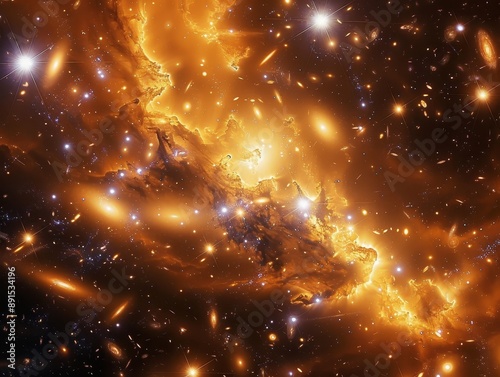 Cosmic Dance of Golden Gala...