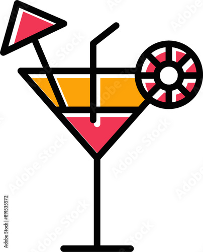 Cocktail Vector Icon
