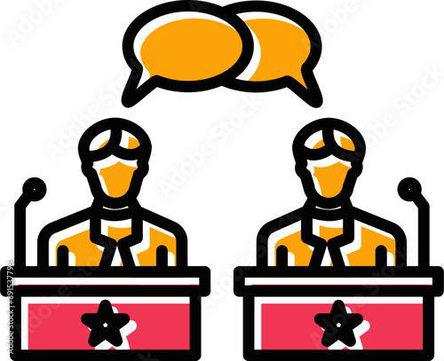 Debate Vector Icon