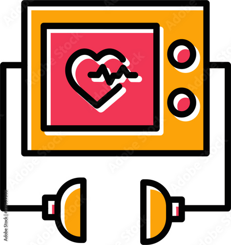 Defibrillator Vector Icon