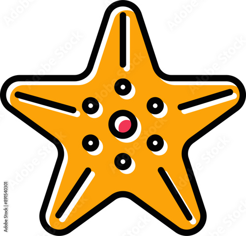 Starfish Vector Icon