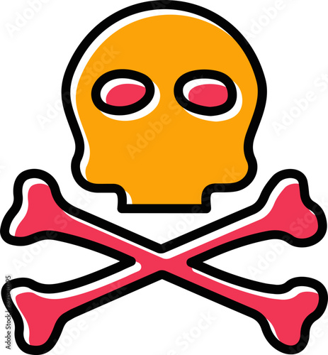 Pirate Skull I Vector Icon