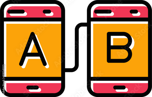 AB Testing Vector Icon