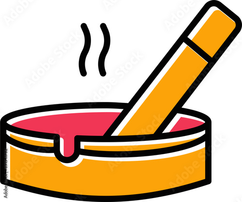 Ashtray Vector Icon
