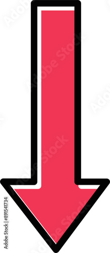 Arrow Down Vector Icon