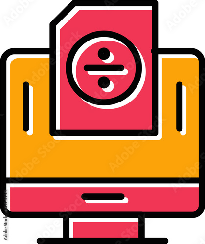 Divide Vector Icon