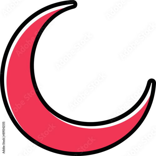New Moon Vector Icon