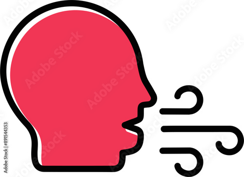 Bad Breath Vector Icon