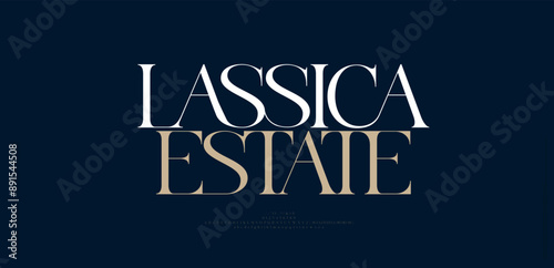 Elegant alphabet letters font logo. Typography luxury classic beauty lettering serif fashion fonts decorative wedding vintage retro logos. vector illustration