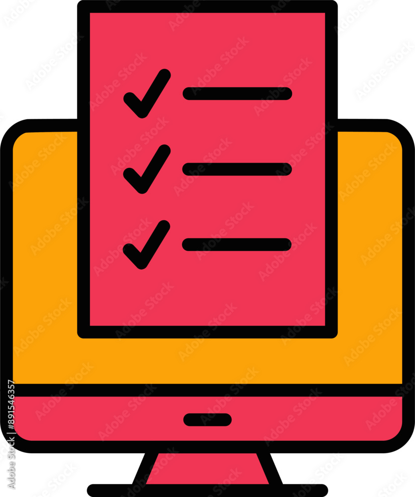 Online Quiz Vector Icon