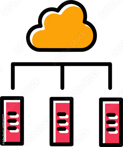 Digital Library Vector Icon