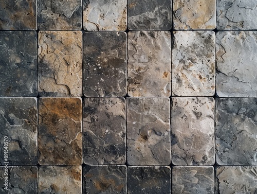 Stone Tile Wall Texture - A...