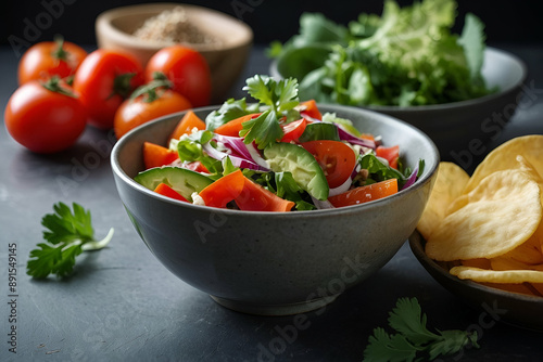 salad with tomatoes