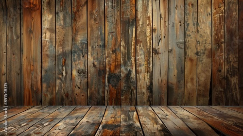 Rustic Wooden Floor and Wal...