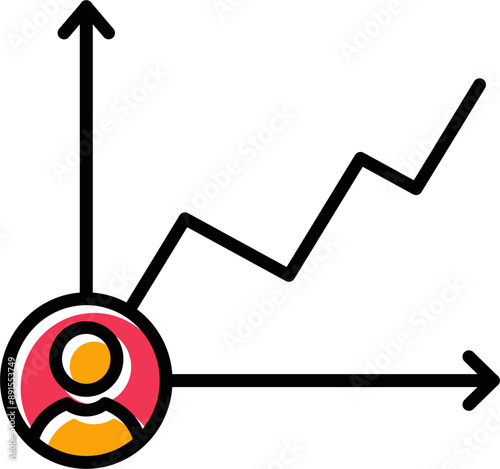 Candidate Graph Vector Icon